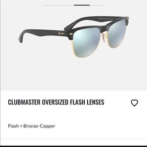 Ray-Ban Clubmaster Oversized Flash Lenses